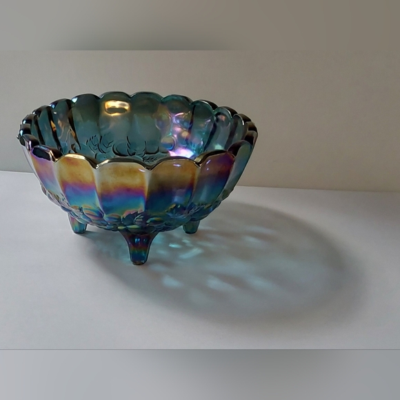INDIANA GLASS Carnival Glass Serving Bowl - Picture 4 of 8
